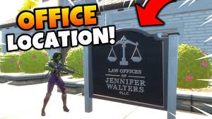 Here, we will show search for jennifer's office, which is located on the west side of the poi. Fortnite Jennifer Walters Office Location Guide Fortnite Awakening Challenges She Hulk Season 4 Youtube