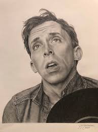 A portrait done from a photo. Graphite 8 1/2 x5 1/2.