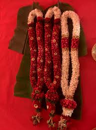 Red Themes Wedding Garland Made With Red Rose Petals Weddinggarlands Indianweddings From Flower Garland Wedding Indian Wedding Garland Rose Petals Wedding