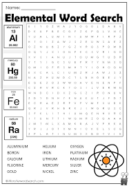 Have Fun And Learn About The Periodic Table With This Fun Elemental Wordsearch Word Find Free Printable Word Searches Making Words