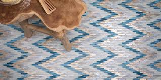 A black floor tile, white wall tile and shimmery accent tile are a winning combination. Colorful Bathroom Floor Tile Ideas Why Tile