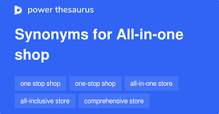 According to the algorithm that drives this word similarity engine, the top 5 that project is closer to a thesaurus in the sense that it returns synonyms for a word (or short phrase) query, but it also returns many broadly related words. All In One Shop Synonyms 64 Words And Phrases For All In One Shop