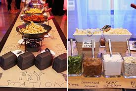 25 Interactive Food Station Ideas Catering Food Displays Food Stations Poutine Bar