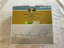 Hampton Bay 1002081950 8 Silver 5 Light Integrated Led Flex Track Lighting Kit For Sale Online