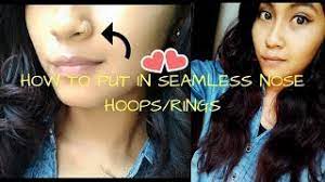 Fill your cart with color today! How To Put In Seamless Nose Hoop Rings Youtube