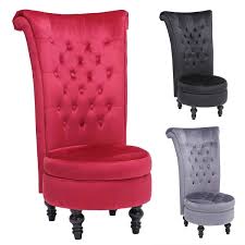 Velvet bolen 30.31'' wide convertible chair. Yc High Back Accent Chair Throne Chair Velvet Chair With Storage For Bedroom Living Room Dressing Table Seat Wood Legs Buy Online In Dominica At Dominica Desertcart Com Productid 207264476