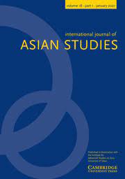 Download international journal of asian social science. International Journal Of Asian Studies Cambridge Core