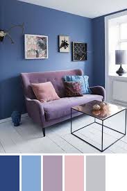 Staggering Living Room Color Schemes With Navy Blue Gray Floor And Purple Couch See More Living Room Color Schemes Blue Living Room Color Living Room Colors