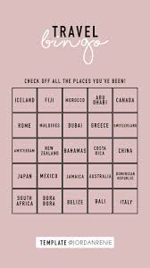 Premium Compact Shirt Travel Bingo Bingo Template Bingo