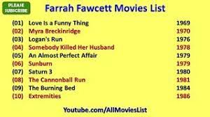 Farrah leni fawcett was an american actress, fashion model, and artist. Farrah Fawcett Movies List Youtube