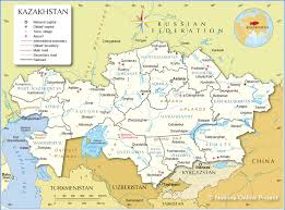 Kazakhstan, largest country in central asia. Administrative Map Of Kazakhstan Nations Online Project