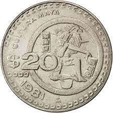 .circulación la nueva moneda de 20 pesos, cuyas características son las siguientes: Koin 20 Pesos Meksiko 1905 1992 Estados Unidos Mexicanos Circulation Wcc Km486