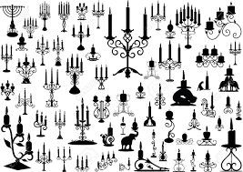 Black And White Candlesticks Clipart 10574013 Vector Collection Of Isolated Candlesticks Stock Vector Candlestick Chandelier Candle Jpg 1300 918 Candlesticks Retro Modern Vector