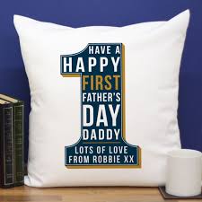 If it's this new dad's first father's day, that means two things: Personalised First Father S Day Number 1 Cushion The Gift Experience