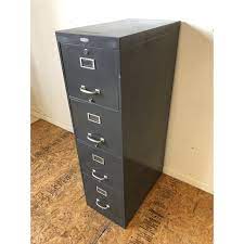 Vintage 4 drawer metal file cabinet. Vintage Cole Steel 4 Drawer Filing Cabinet Chairish