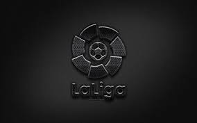 Tons of awesome la liga wallpapers to download for free. Download Wallpapers Laliga Black Logo Creative Metal Grid Background Football Leagues Laliga Logo Brands Laliga For Desktop Free Pictures For Desktop Free