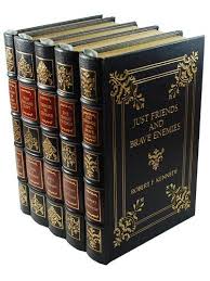The Works Of John F Kennedy And Robert F Kennedy Easton Press Leather Bound 5 Volume Set A Magnificent Lea Vintage Leather Books Expensive Books Book Print