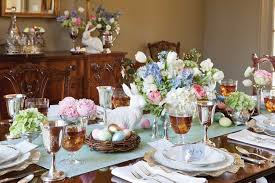 Easter Tablescape 1 Easter Table Settings Easter Table Decorations Easter Table