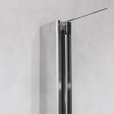 Dann sind sie hier im reuter onlineshop genau richtig. Panorama Duschwand Alleinstehend Alu Chromeffekt Klarglas