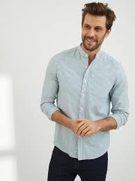 La chemise col mao se porte avec tout ! Distorsion Cusco Vehicule Chemise Lin Col Mao Lespeillasses Com