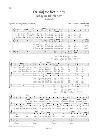 1.dzisiaj w betlejem, dzisiaj w betlejem. Dzisiaj W Betlejem Sheet Music Bjorn Griesheimer Choir