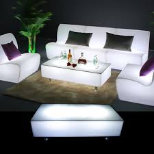Sip a beverage or two while relaxing in your living room, enjoying a chic atmosphere in the comfort of your home. Illuminated Rectangle Coffee Table Hire Feel Good Events Melbourne
