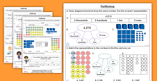 partitioning homework extension year 4 place value classroom secrets