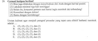 (tidak ada yang bisa menyanggah. Mengurutkan Kalimat Acak Menjadi Paragraf Padu Menggabungkan Kalimat Zuhri Indonesia