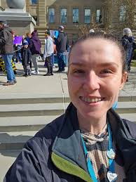 Who else was at the protest at the capitol today??