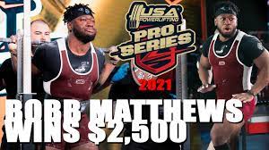BOB MATTHEWS TAKES 3RD & $2,500 @ THE PRO (ALL LIFTS) | USA Powerlifting VA  2021 - YouTube