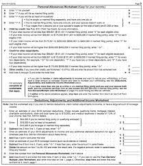 The worksheet is provided for employees to adjust their withholding allowances based on n.c. How To Fill Out A W 4 2019