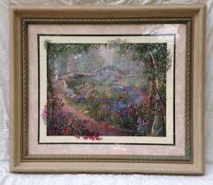 Large Homco Home Interiors Framed Beautiful Floral Scenic Felder Print Look Homco House Interior Home Interiors And Gifts