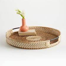 Order) in the muse inc. Decorating With Baskets 5 Easy Ways Rattan Tray Crate And Barrel Woven Trays