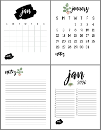 Download free yearly 2020 printable calendar. Free Printable 2020 Calendars For Minimalist Plant Lovers
