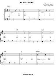 Silent night sheet music for piano. Download Silent Night Sheet Music Christmas Download