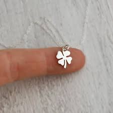 Good Luck Gifts Four Leaf Clover Necklace Silver Good Luck Etsy In 2021 Four Leaf Clover Necklace Good Luck Gifts Clover Necklace