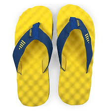 Pr Soles Recovery Flip Flops Sandals For Men And Women Great For Athletes Yellow Blue Xxl M 12 13