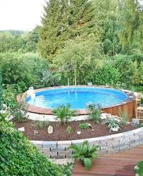 Above Ground Swimming Pool Ideas For Attractive Backyard Decortrendy Above Ground Swimming Pools Above Ground Pool Decks Above Ground Pool