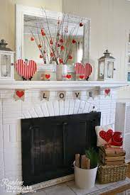 Simple Love Mantel By Random Thoughts 25 Best Valentine S Day Home Decor Ideas Via A Bli Valentines Party Decor Valentine S Day Diy Diy Valentines Decorations