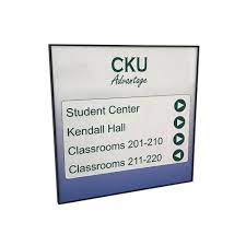 Welcome sign vertical 42 inches. 6x6 Metal Office Sign With Frame Printed In Full Color Napnameplates Com