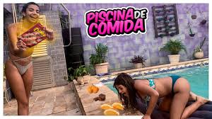 Desafio da piscina rio and dallas. Desafio Da Piscina De Comida Food Challenge Bem Menininhas Youtube