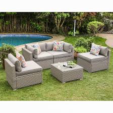 Cosiest Furniture Sectional Cushions Backyard In 2020 Outdoor Furniture Outdoor Furniture Sets Wicker Sectional