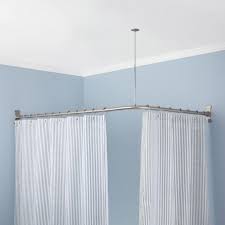 Corner Solid Brass Shower Curtain Rod L Shaped Shower Rods Shower Curtain Rods Ba Round Shower Curtain Rod Corner Shower Curtain Rod Shower Curtain Rods