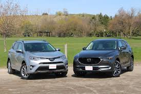 While the rav4 has grown in size and maturity over. 2017 Toyota Rav4 Vs 2017 Mazda Cx 5 Comparison Autoguide Com