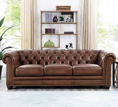 Check out our chesterfield sofa selection for the very best in unique or custom, handmade pieces from our sofas & loveseats shops. New Chesterfield Sofa Top Grain Walnut Brown Leather English Rh Style Ebay