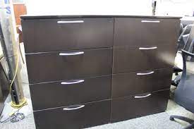 4.5 out of 5 stars. Kimball Dark Wood 8 Drawer Double Wide Lateral File Cabinet