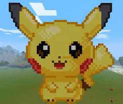This Is Soooo Cute I M Sooo Glad I Built It Pixel Art Minecraft Pixel Art Pikachu