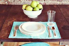 Category description for tot talk placemats: Place Setting Placemat Diy A Beautiful Mess
