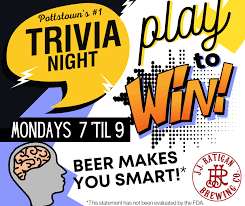 Trivia returns on monday nights starting 6/28 at 7 pm! Happenings Events Jj Ratigan Brewing