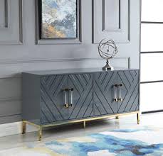 Feb 11, 2020 · a sideboard or buffet, also known as a buffet table, is a long, low piece of furniture that's usually placed in a dining room to store and display items. Best Master Furniture Theona High Gloss Lacquer Sideboard Buffet With Gold Trim Navy Blue Buffets Sideboards Home Kitchen Fcteutonia05 De